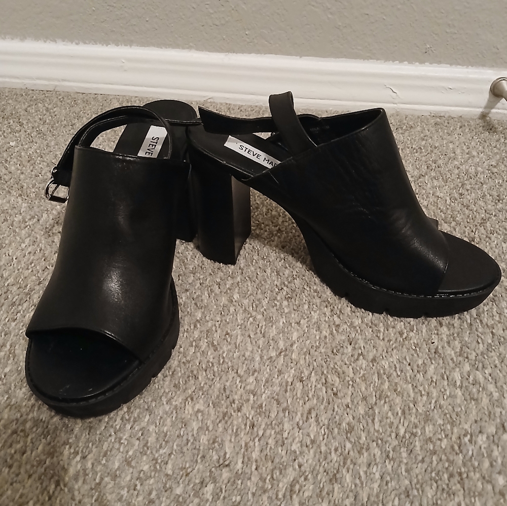 Steve Madden Black Women's Heeled Sandals